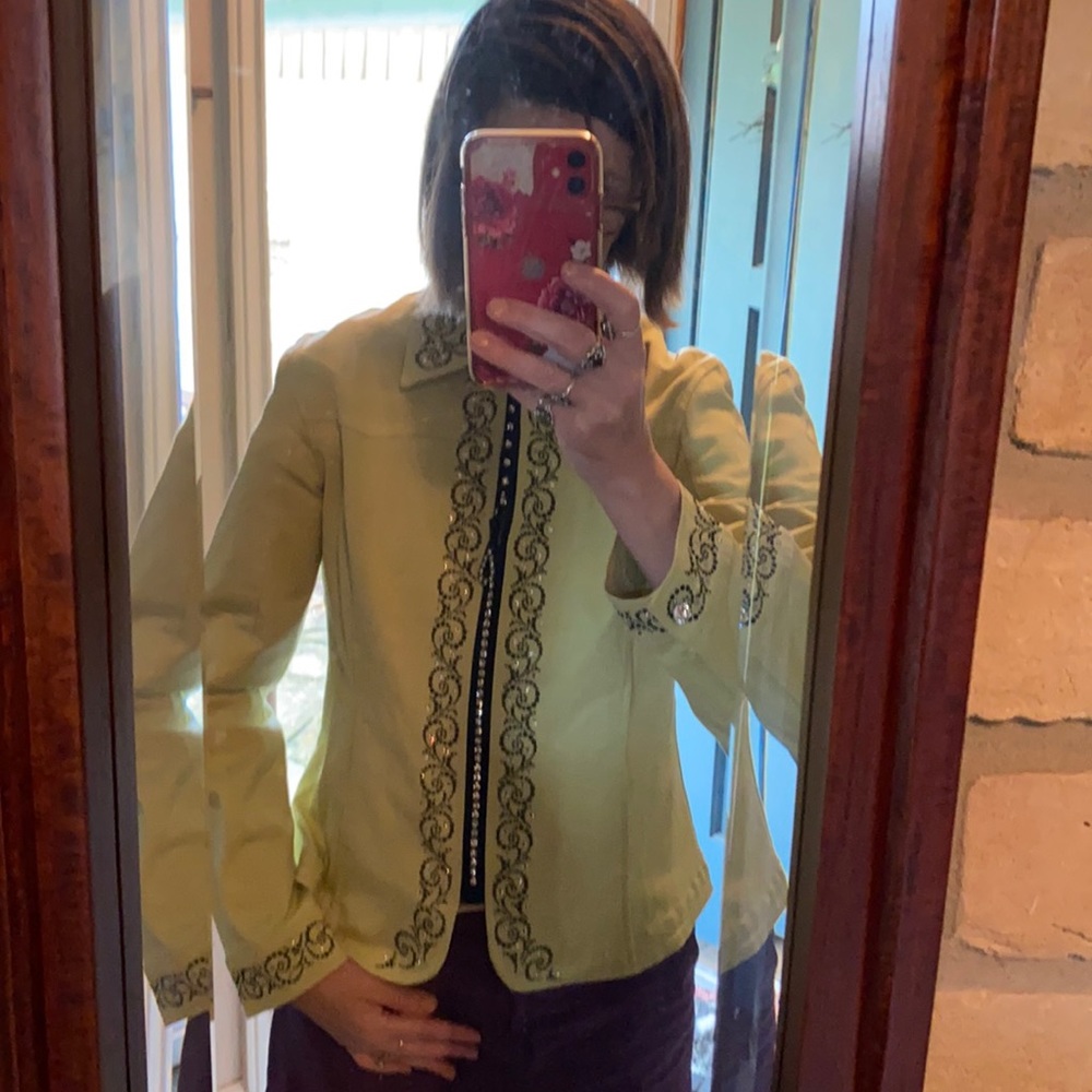 Christine Alexander jacket with Swarovski crystals Great For Christmas Parties